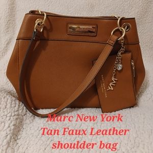Marc New York Faux Leather Shoulder Bag